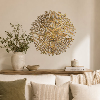Glam Abstract Iron Wall Decor