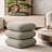 Contemporary Fabric Swivel Ottoman-588683091