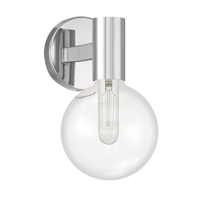 Romi Metal Armed Sconce in Chrome