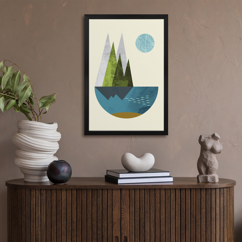 «Earth Earth», affiche encadrée par Flatowl, H 24 po x l 16 po