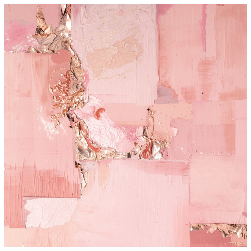 Pink Abstract Texture Blankets, 50in W x 60in H