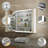 Ciyanna 30" W x 32" H Recessed or Surface LED Lighted Medicine Cabinet with 3 Adjustable Shelves, Defogger, Outlets & USBs-1765612742