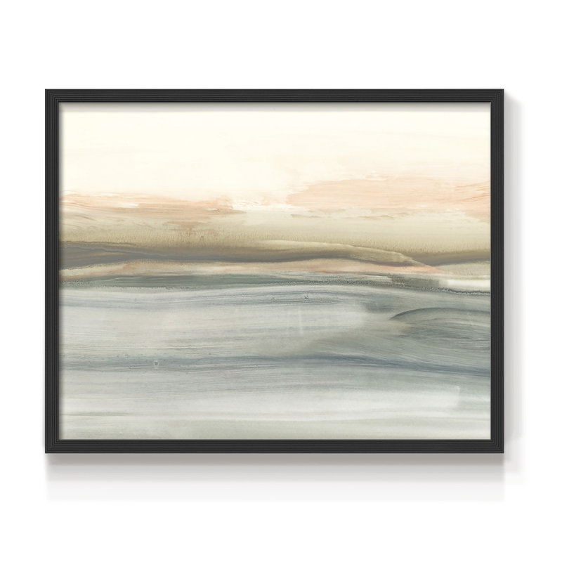 Atlantic Sunrise II - Reproduction encadrée - Restickable, H 11 po x l 14 po, Noir, noir, noir, noir