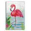  «Vivid Flamingo 1» par Chariklia Zarris, art mural en verre acrylique, 12 po x 16 po