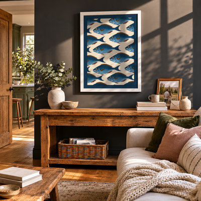 School of Fish Coastal - Framed Print