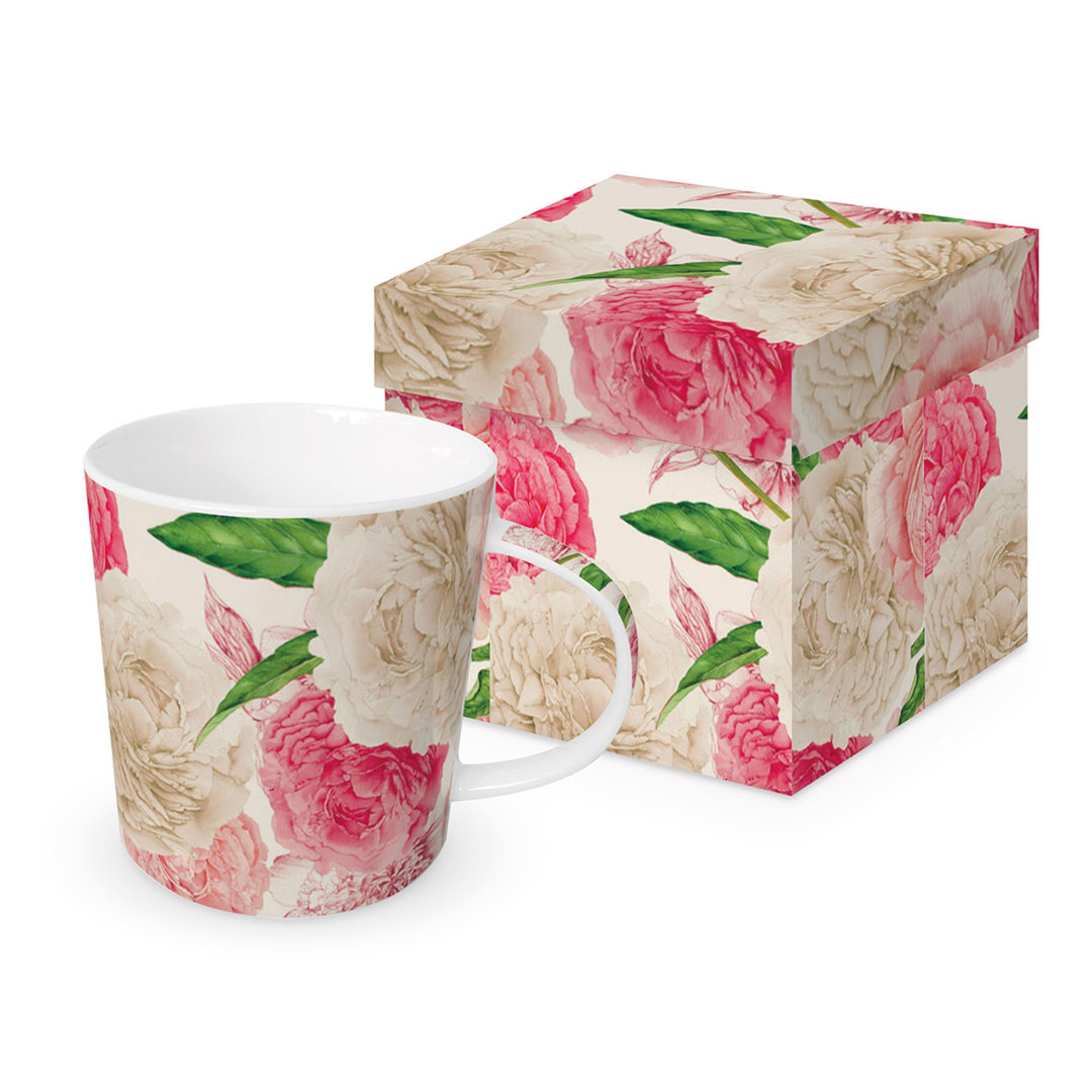 Peonies Trend Mug in Geschenkbox