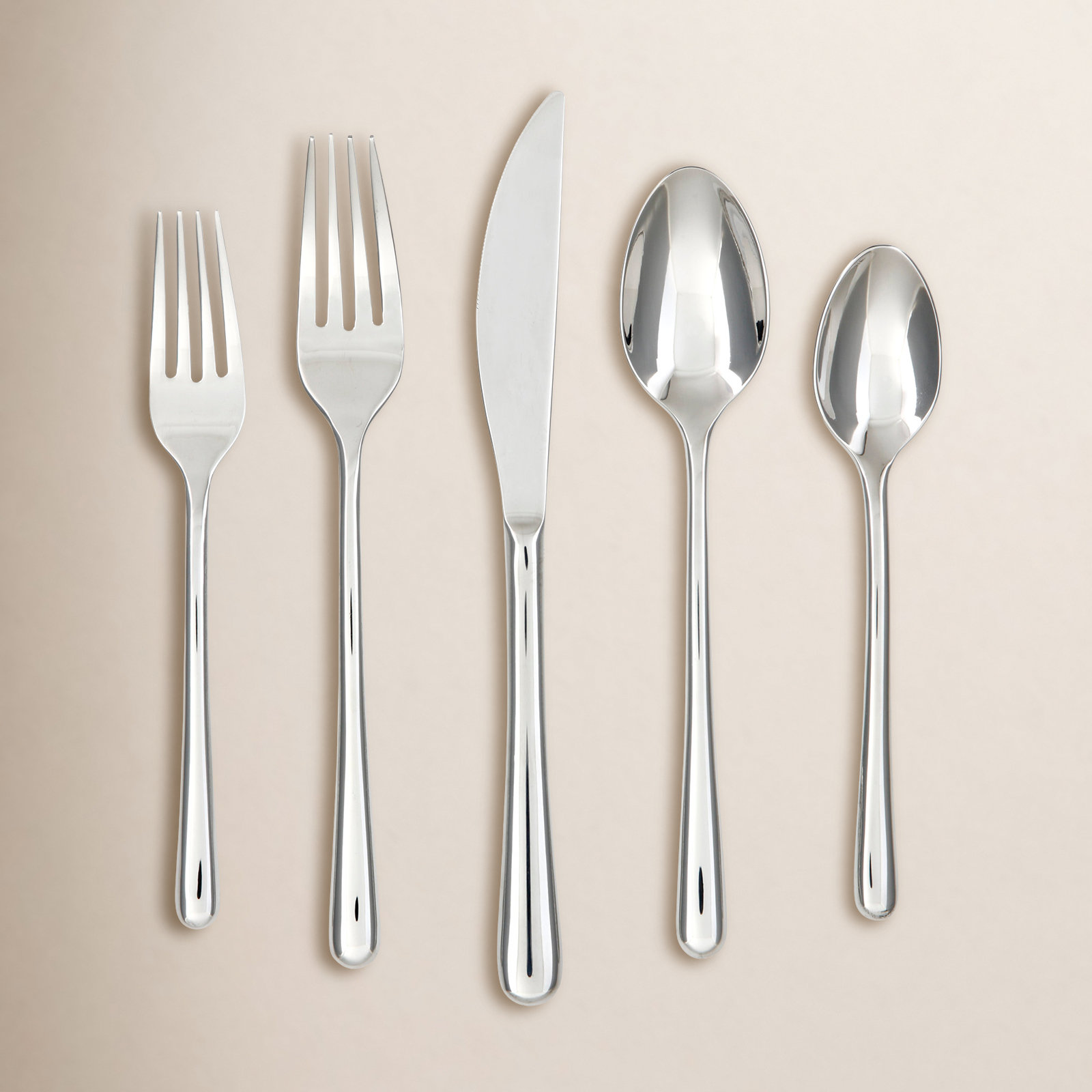 Avron Flatware Set - Service for 4, Silver Mirror