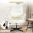 Upholstered Task Chair Cross Leg Vanity Chair Swivel Adjustable Height for Home Office-1901303521