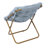 Folding Upholstered Oversized Saucer Chair With Steel Frame-1704786033-1704786037