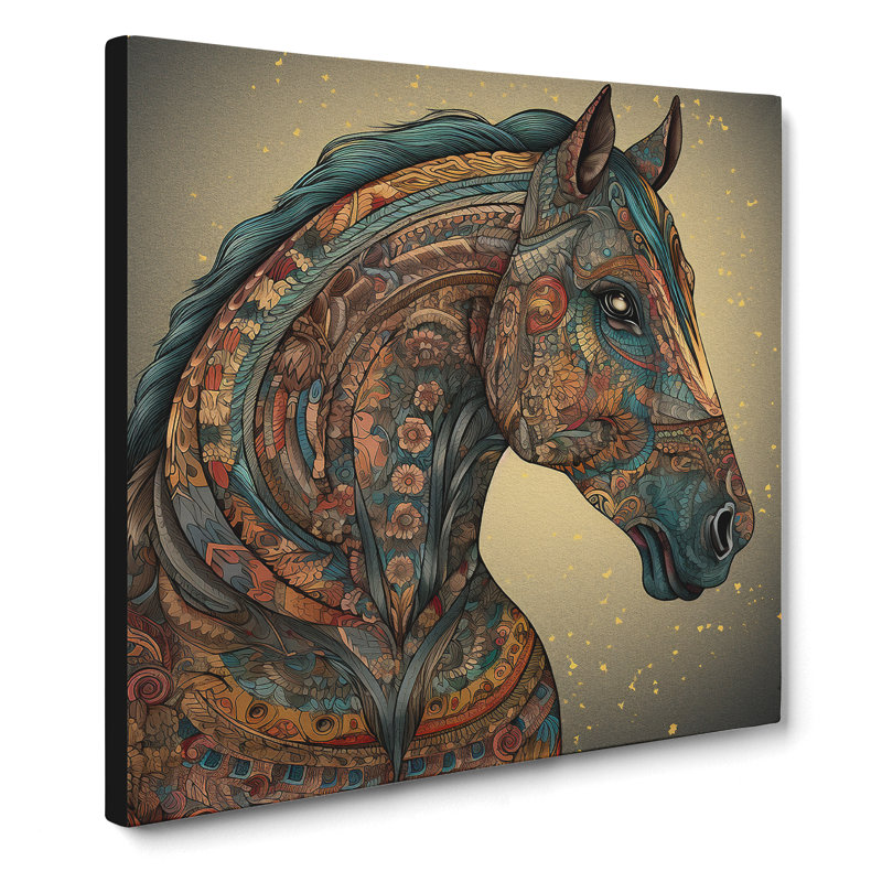 Horse Paisley Art No.3 - Print