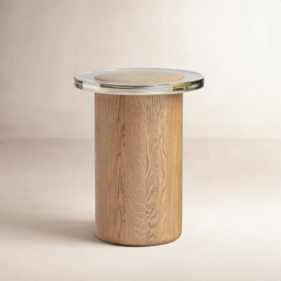 Shira Small End Table-Light Brown Oak