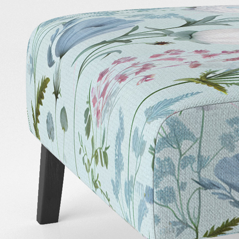Fauteuil de chambre fermier rembourré Blossoming