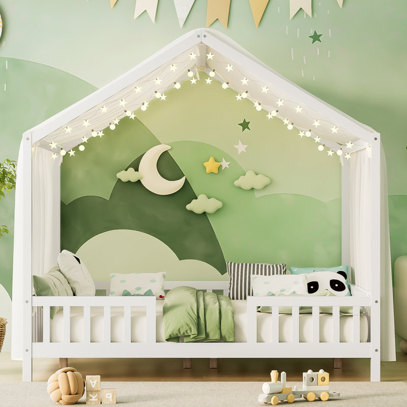 Lit simple Montessori, Lit simple, Blanc