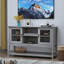 Buffet avec portes, gris