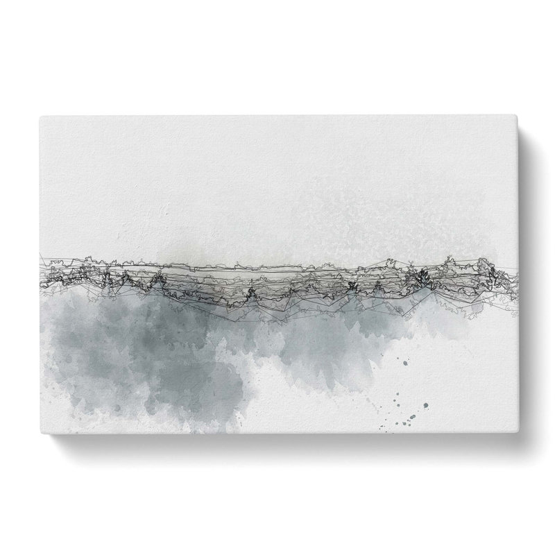 Misty Forest In France In Abstract - Wrapped Canvas Print, 60cm H x 91cm W x 3cm D