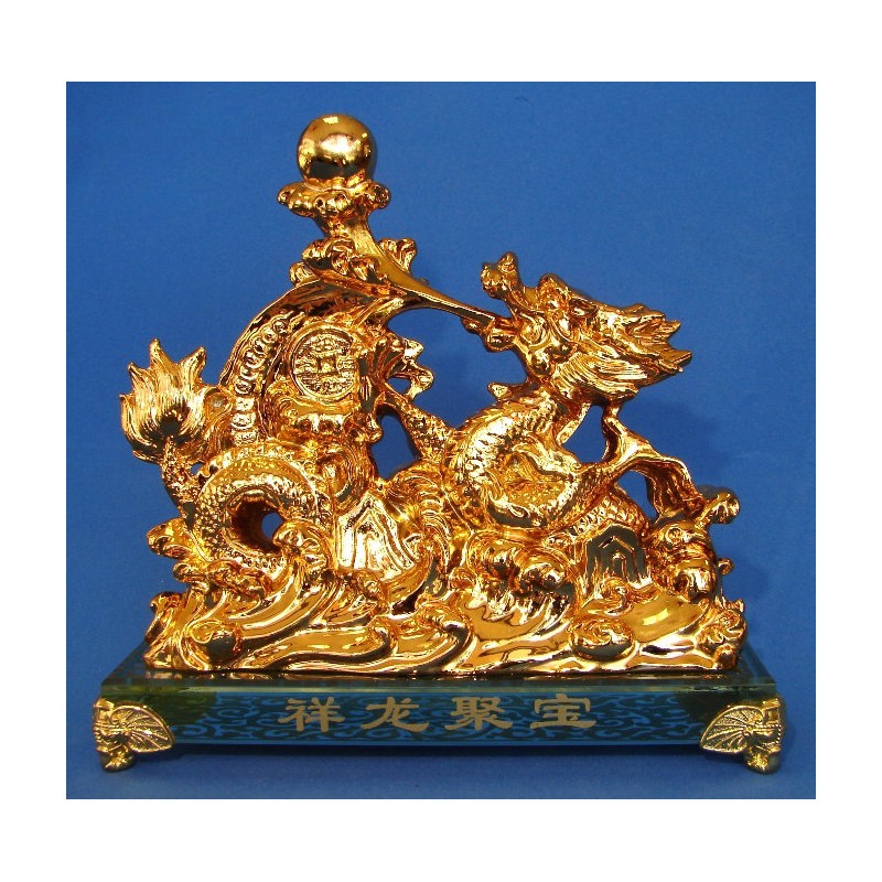 Figurine dragon apportant de la richesse