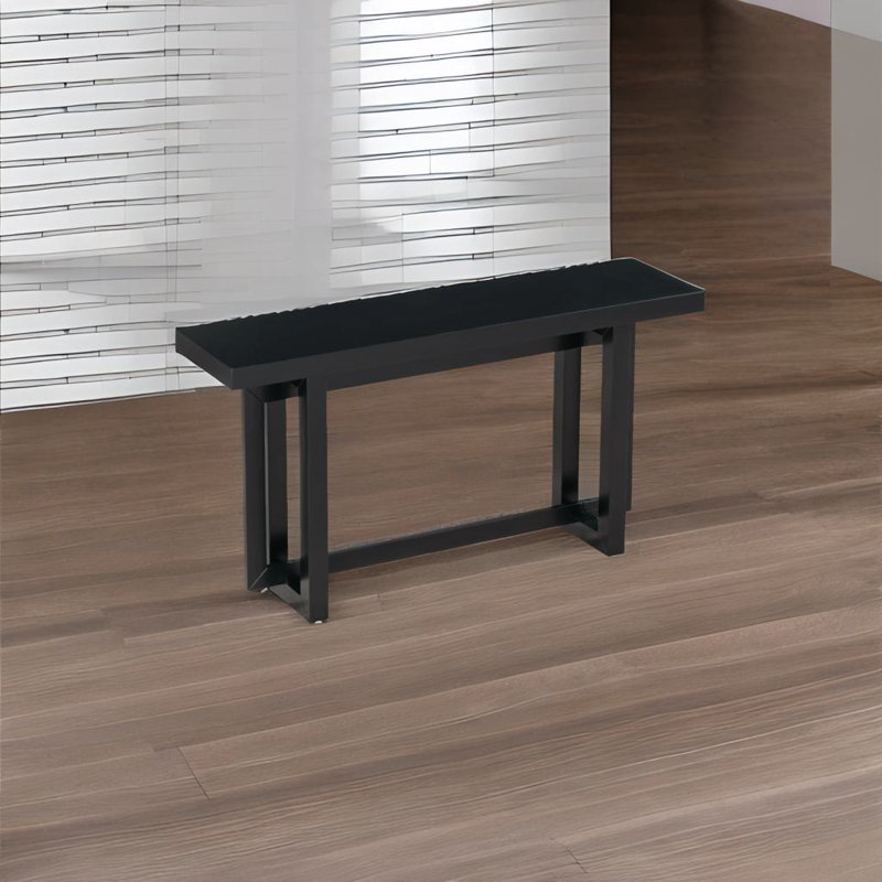 Contemporary Console Table, Black, Black