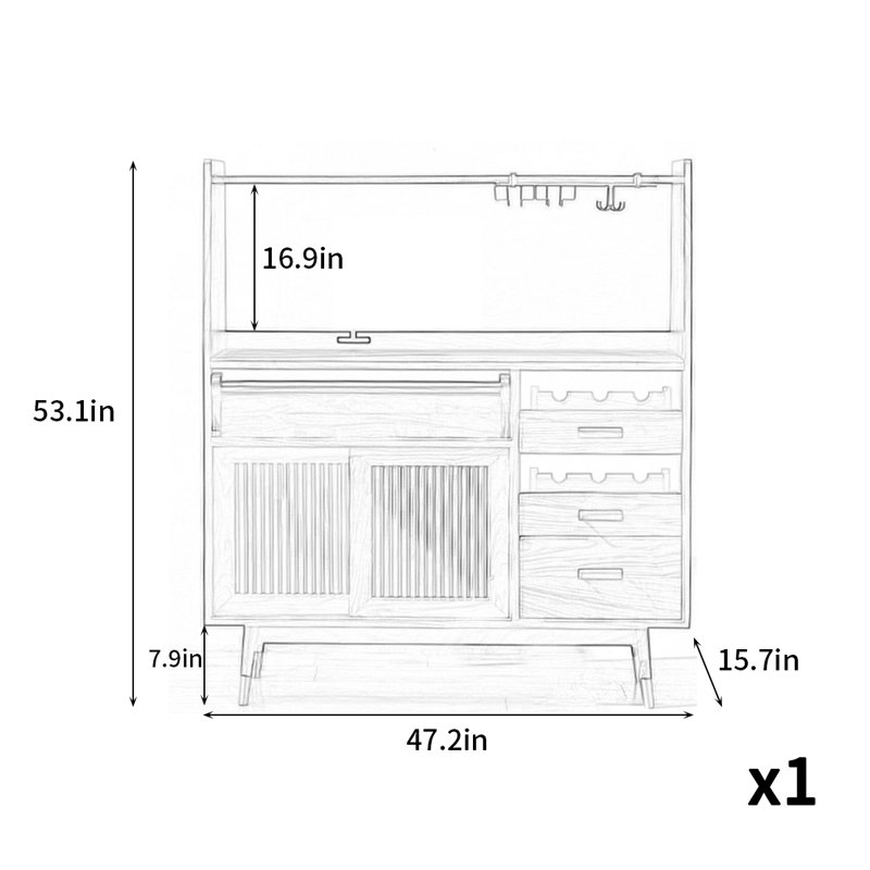 Armoire d'appoint moderne et luxueuse