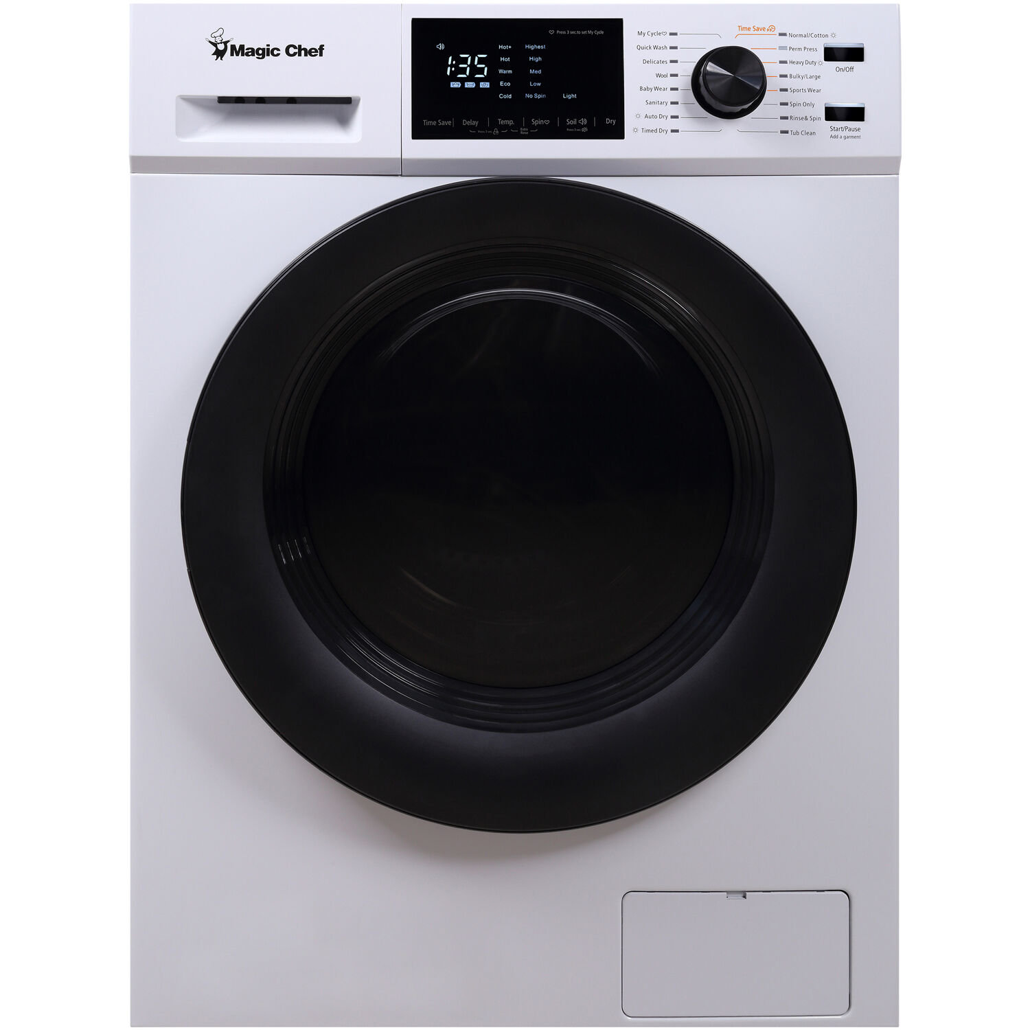 Magic Chef 2.7Cu. Ft. Ventless Washer/Dryer Combo in White Wayfair