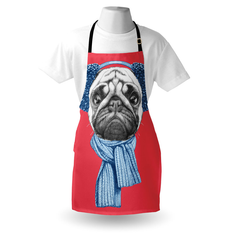 Tablier East Urban Home Pug unisexe