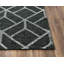 Tapis en laine touffeté à la main à motif géométrique gris-1344170427