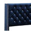 Lit tapissier spacieux bleu marine de 8 po de large Profondeur du colis