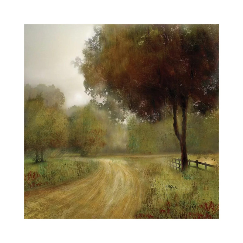 Country Road by Nan - Painting on Canvas, Wrapped Canvas, 30.48 cm H x 30.48 cm W