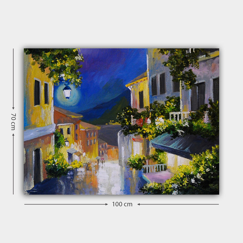 Stunning Decorative Canvas Painting, 27.6 x 39.4 Inches | 100% Cotton Canvas, 100% Wooden Frame (Thickness: 1.2 Inches) | Perfect for Living Room & Bedroom Decor, Vibrant Colors & Elegant Design