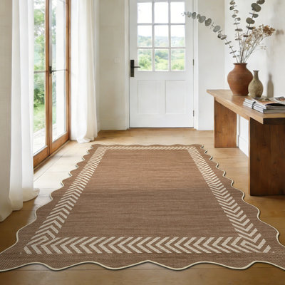 Tapis intérieur en jute pour terrasse, tapis antidérapant et antidérapant pour salle à manger