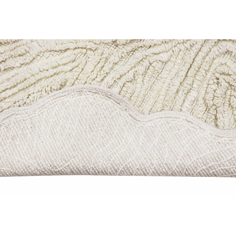 Pink Nose Sheep Hand Woven Shag Wool Area Rug