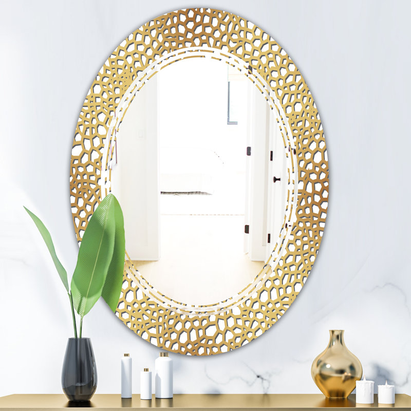 Miroir mural moderne sans cadre triple c, 31,5 po x 23,7 po
