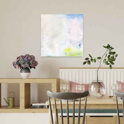 «Contemporary Candy Clouds I» avec art bleu abstrait