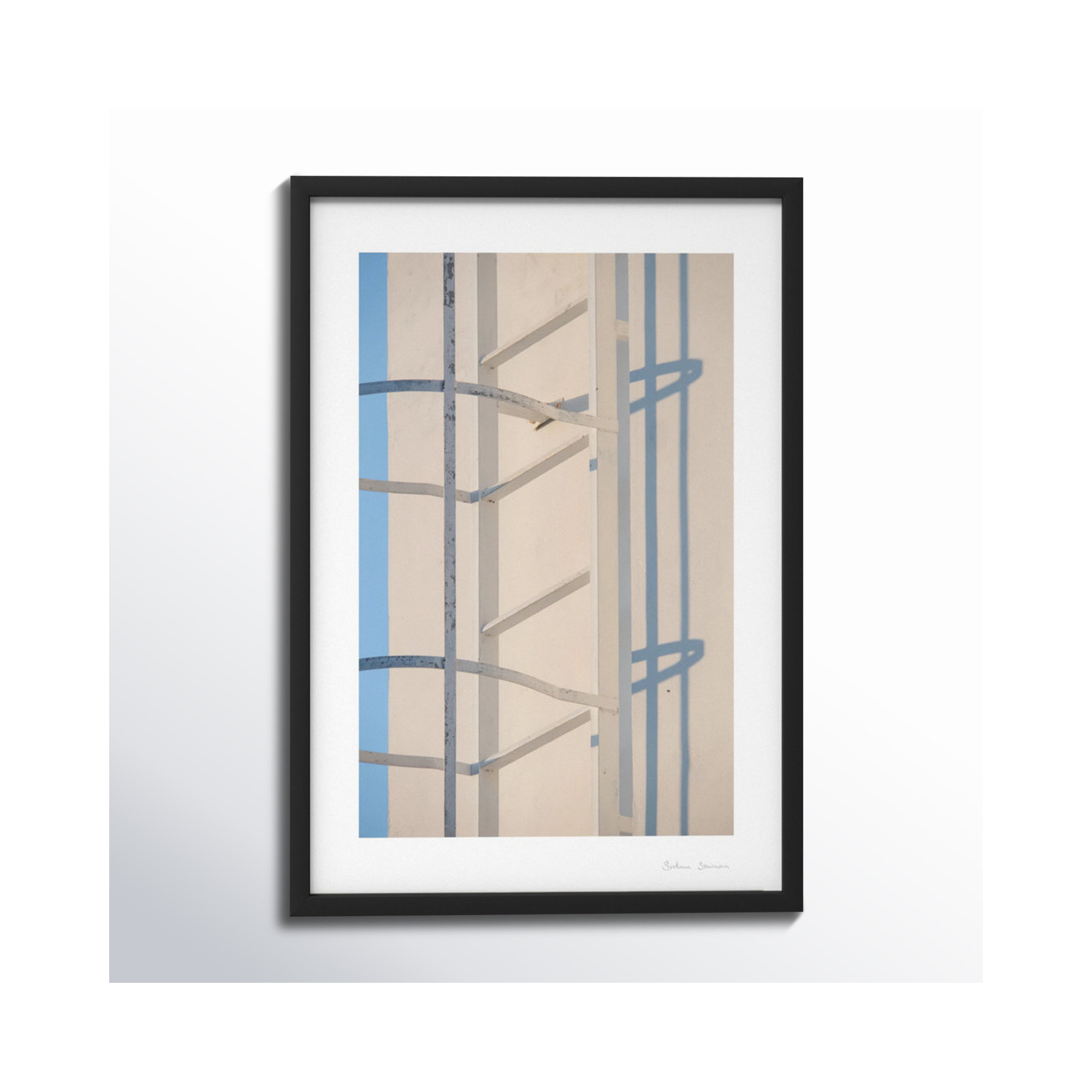 Lowell White Fragments from Greece 3 by Svetlana Smirnova - Picture Frame Photograph, Black, 20" H x 14" W x 1.25" D