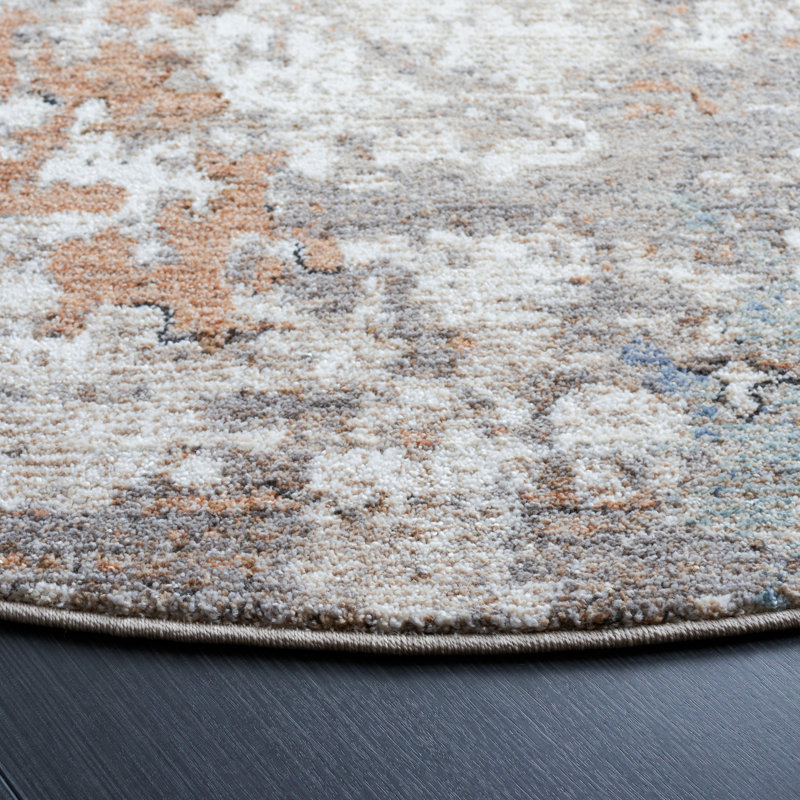 Tapis abstrait Idhika Performance, Rectangle 4 pi 5 po x 6 pi 5 po