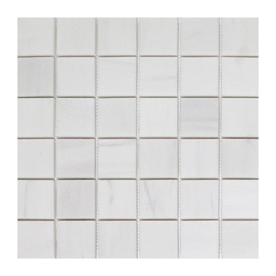 Soft Touch 2 in. x 2 in. Grid Honed Stone Tile
