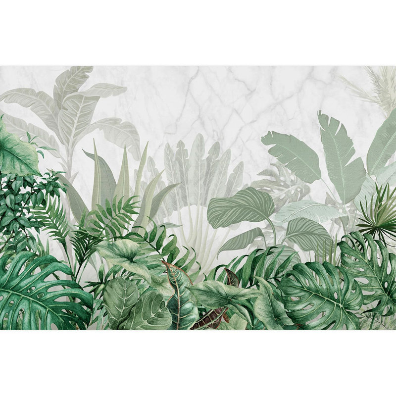 Bordure florale pelez et collez, L 96 po x l 144 po