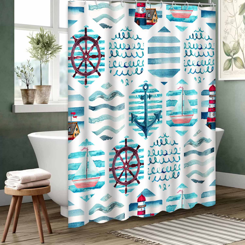 Rideau de douche vert imperméable, rideaux de douche pour la salle de bain avec 12 crochets, L 72 po x l 78 po