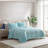 Nautica Seashore Stitch Cotton Reversible Green Quilt Set-123207437-123207438