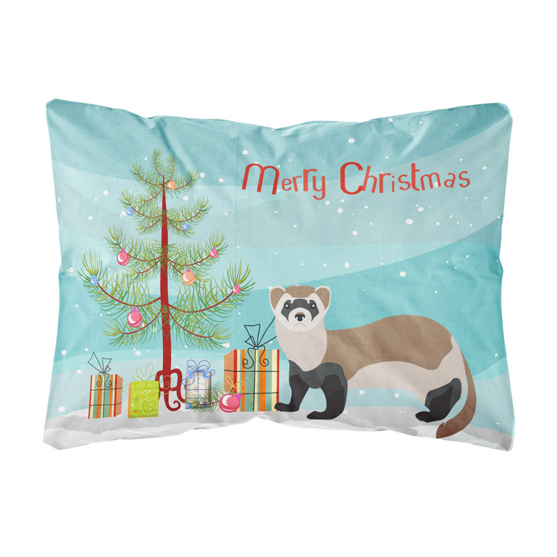  Ferret Christmas Indoor/Outdoor Throw Pillow