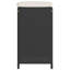  Ensemble de 4 tabourets de jardin Garden, noir, crème-838405456