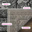 Tapis oriental noir / argent Amedee-31134098