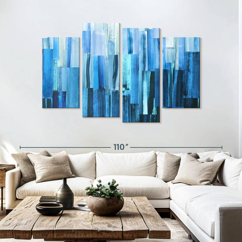 Avery Icy Blue Layers, 54" H x 84" W