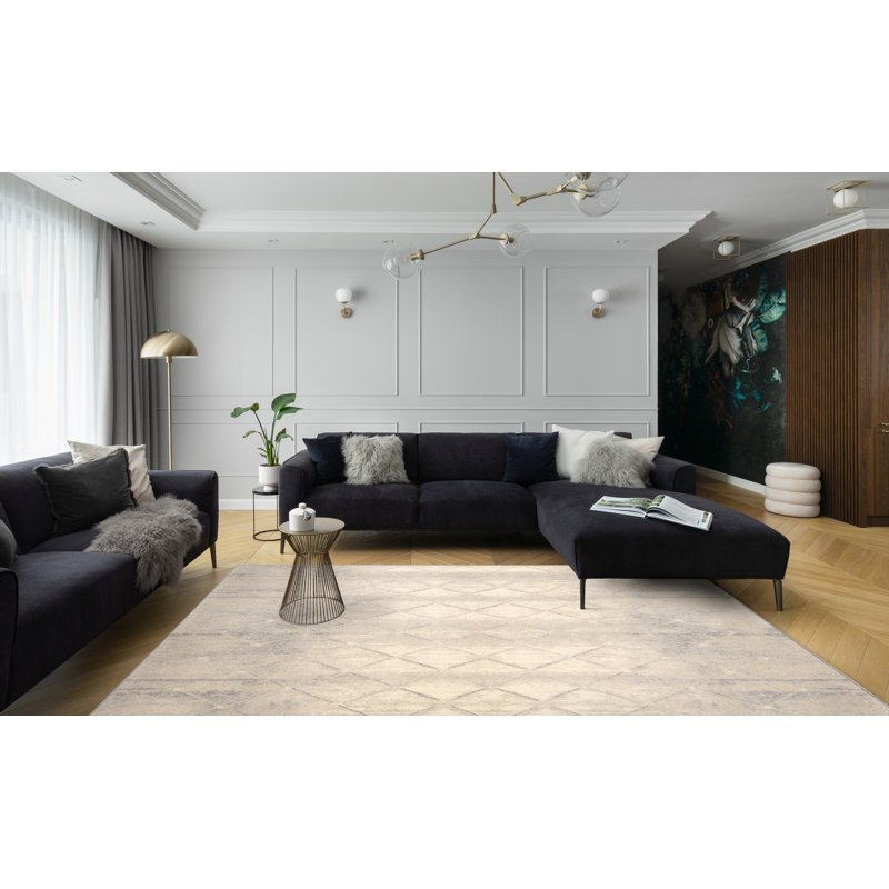 Geometric Area Rug, Rectangle 200 x 300cm