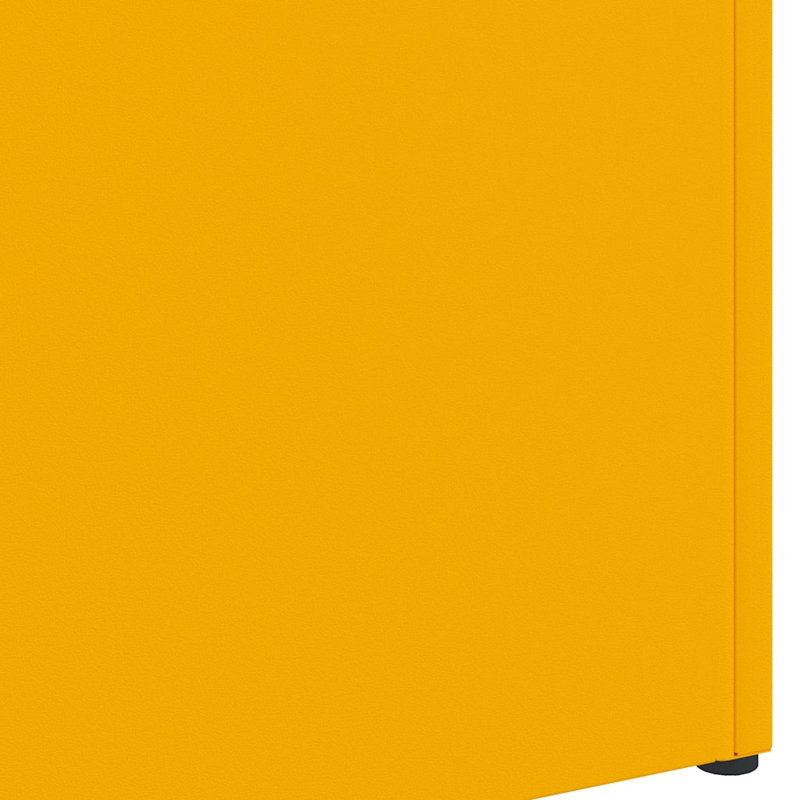 George Oliver Steel Storage Tub & Tote, Mustard Yellow