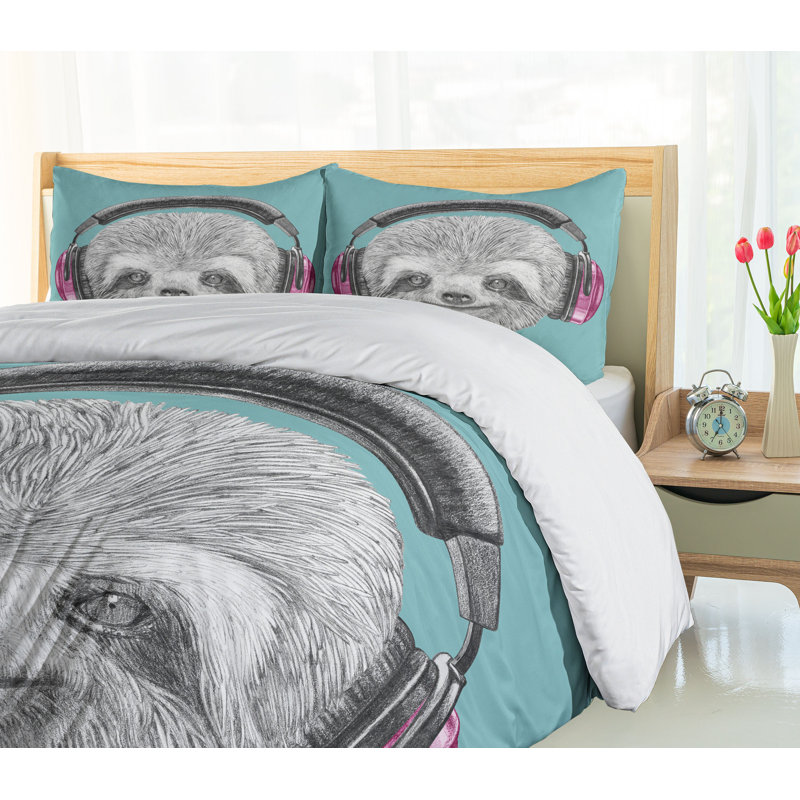Sloth Modern & Contemporary Duvet Cover, King