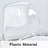 Modern Transparent Bar Stool with Upholstered Seat and Metal Legs-1957520443