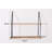 Metal Brackets Rustic Wood Floating Shelf - 2 Tier, Natural Color For Displaying Home Decor, Small Plants 2 Style Collectibles, Display