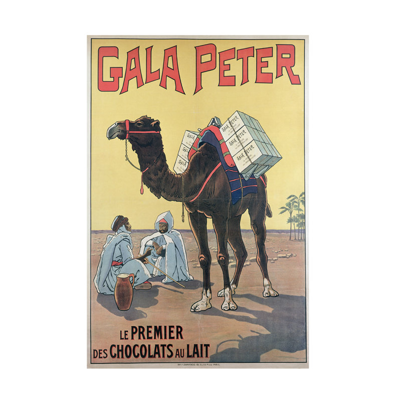 Art sur toile, artiste inconnu, Forgala-Peter chocolat, C.1905, H 19 po x l 12 po