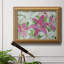 Rose et lys blancs III - Peinture sur toile encadrée