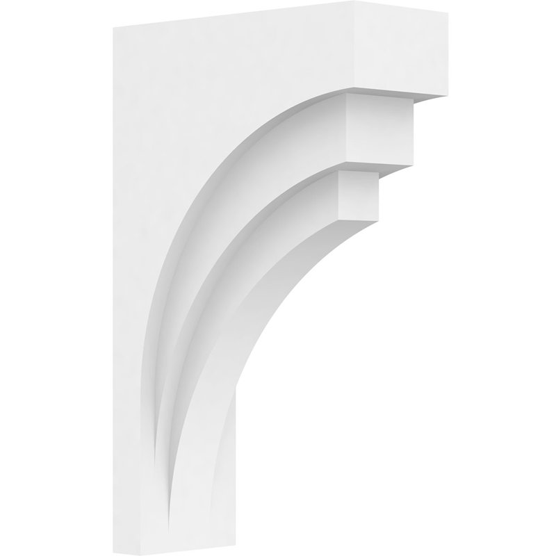Corbeau standard en PVC de qualité architecturale Rockford de l 3 1/2 po x P 8 po x H 13 3/8 po